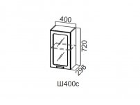 Шкаф навесной со стеклом 400 Ш400с Модерн 400х720х296